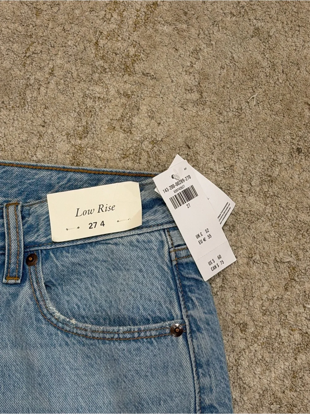Abercrombie and fitch Light Blue Denim Mini Skirt - Low Rise - Picture 2 of 5